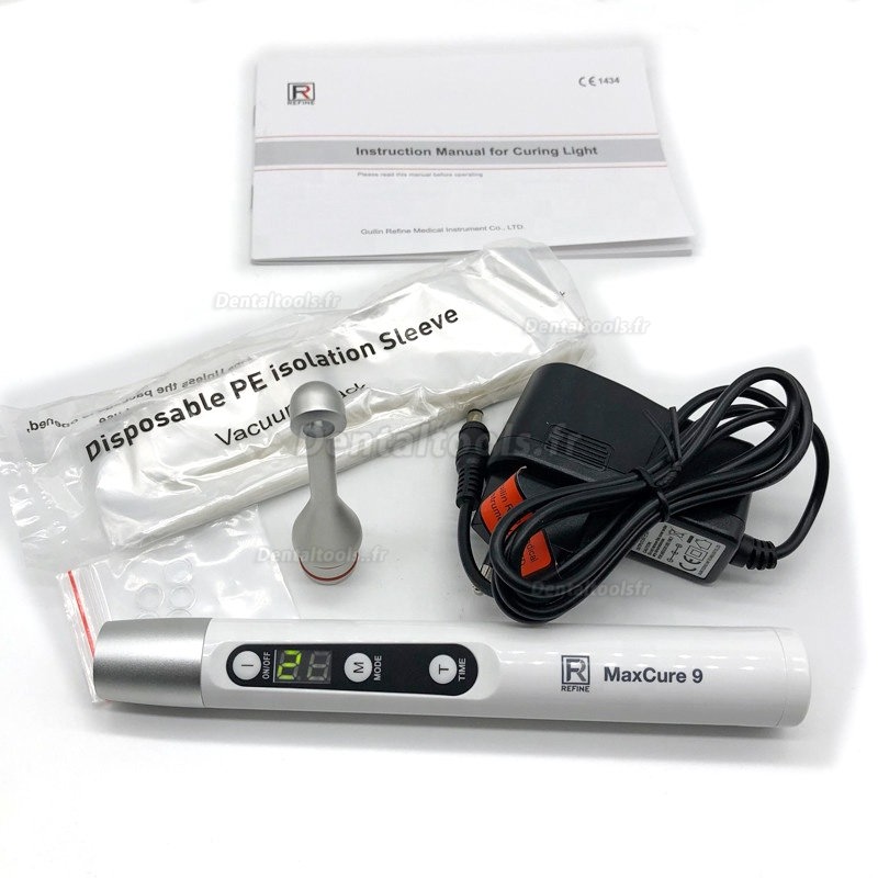 Refine MaxCure9 Dental LED Curing Light 1 Second Curing Light